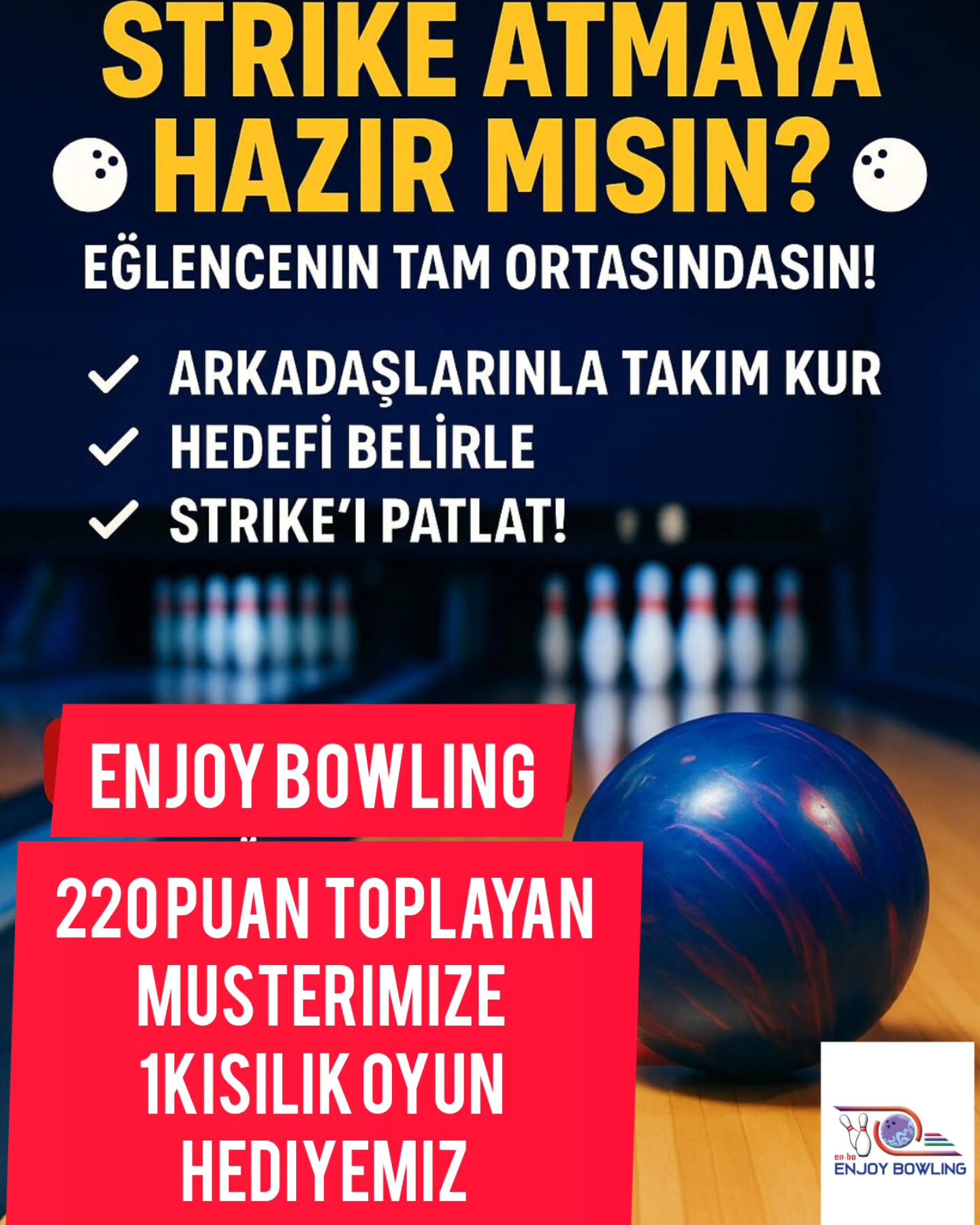 Malatya Enjoy Bowling - Kampanya Bowling Strike Görseli